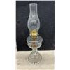 Image 4 : Three Clear Glass Kerosene Oil Lamps With Chimneys