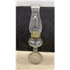Image 3 : Three Antique Glass Kerosene Lamps with Chimneys, Late 19th to Early 20th Century