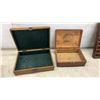 Image 3 : Vintage American Toy and Furniture Co. Junior Carpenters Tool Chest, Display Case, and Wooden Boxes