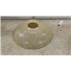Image 4 : Three Vintage Frosted Glass Ceiling Light Shades With Floral and Scroll Designs
