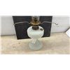 Image 3 : Aladdin Model 12 Nu-Type White Milk Glass Diamond Quilted Kerosene Mantle Lamp, 1928-1935, Missing