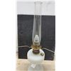 Image 4 : Aladdin Model 12 Nu-Type White Milk Glass Diamond Quilted Kerosene Mantle Lamp, 1928-1935, Missing