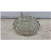 Image 7 : Vintage Glass Light Shades and Diffusers, Milk Glass, Ribbed, Floral Etched
