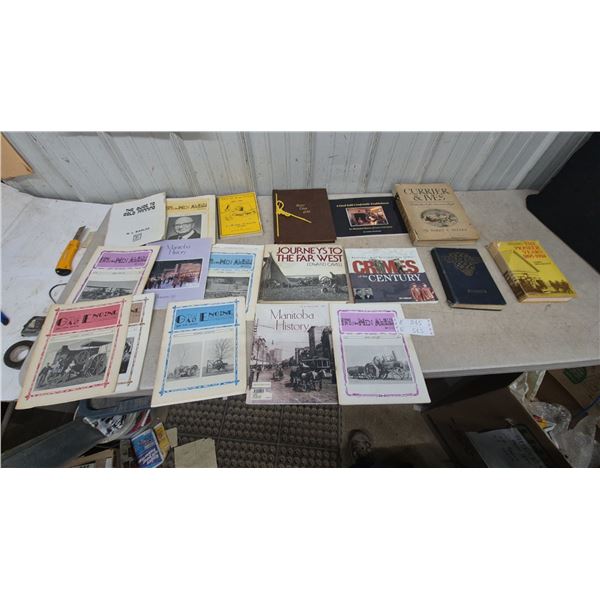 Manitoba History and Iron Men Album Magazines, Currier and Ives, Journeys to the Far West