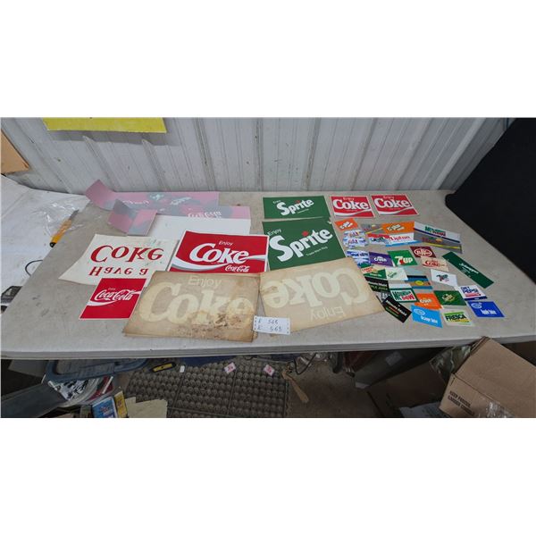 Vintage Coca-Cola and Sprite Stickers and Decals