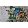 Image 10 : Assorted Hardware and Supplies: Multi-Drawer Cabinet, Bins of Fasteners, Weatherstrip, Drop Sheets