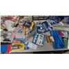Image 5 : Assorted Hardware and Supplies: Multi-Drawer Cabinet, Bins of Fasteners, Weatherstrip, Drop Sheets