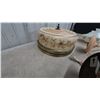Image 8 : Assorted Vintage Light Fixtures and Shades: Floral Glass Shade, Swirl Glass Shade