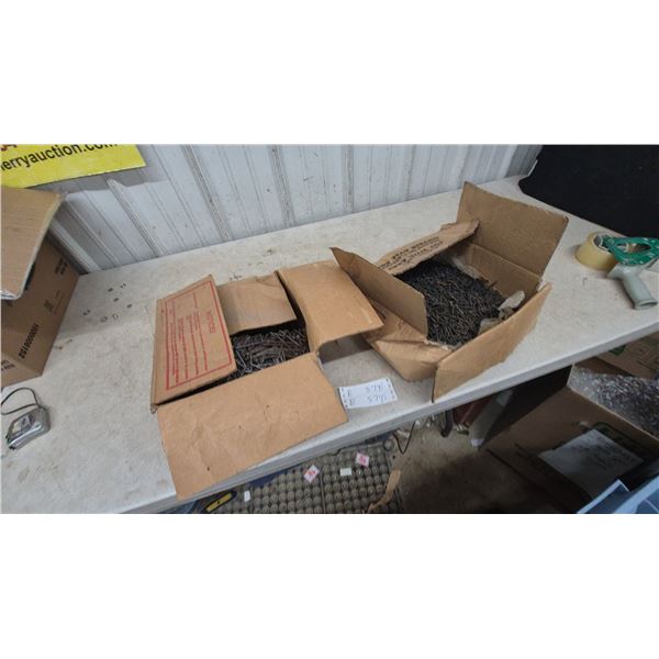 Assorted Nails and Screws: 1 Boxe of 3” Nails, 1 Box of 1. 1/2” Screws