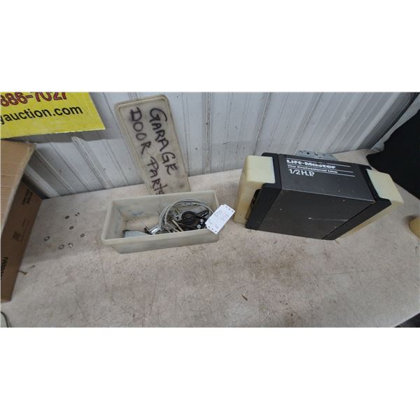 Lift-Master Professional Line 1/2 H.P. Garage Door Opener and Assorted Garage Door Parts