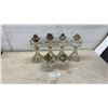 Image 1 : Glass Kerosene Oil Lamps With Metal Burners, Set of 6, No Chimneys