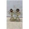 Image 3 : Glass Kerosene Oil Lamps With Metal Burners, Set of 6, No Chimneys