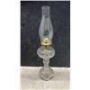 Image 2 : Three Glass Kerosene Lamps with Chimneys