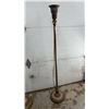 Image 4 : Three Vintage Torchiere Floor Lamp Bases with Brass and Marble Construction, No shades