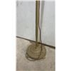 Image 5 : Antique Cast Iron and Brass Floor Lamps, Bridge Arm Scrollwork and Ornate Cage Top, Missing Shades