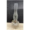 Image 2 : FourAntique Clear Glass Kerosene Oil Lamps Including Victoria Finger Lamp and Parlor Lamp, 1