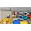 Image 2 : Play Food and Utensils, Cutlery Trays, and Blue Plastic Glasses