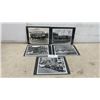 Image 1 : Five 8” x 10” Black and White Photos of Horse Carriage Pleasure Driving Shows with Draft Horses