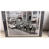 Image 6 : Five 8” x 10” Black and White Photos of Horse Carriage Pleasure Driving Shows with Draft Horses