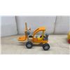 Image 5 : Wooden Toy Lot; Noah's Ark Storage Boat 9 × 20 × 10” Forklift, Crane Cart, and Pallet