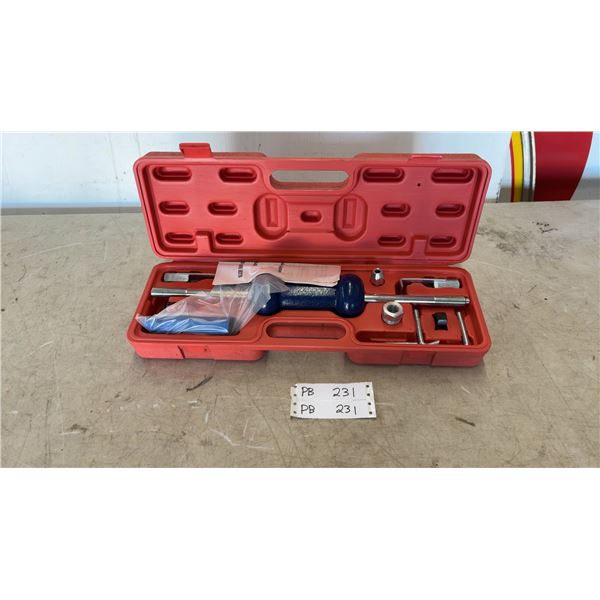 New Power Fist 9-Piece Dent Puller Kit: Slide Hammer, Steel Nose Cones, Puller Hooks
