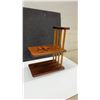 Image 6 : Handmade Roatan Honduras Mahogany, Rosewood Bowl and Adjustable Wooden Book Rack by Alex Seymour