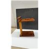 Image 9 : Handmade Roatan Honduras Mahogany, Rosewood Bowl and Adjustable Wooden Book Rack by Alex Seymour