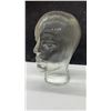 Image 3 : Clear Glass Display Head Mannequin for Hats, Wigs, and Headphones