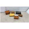 Image 1 : Six Wooden Keepsake Boxes, Cedar Lined, Dovetail, Carved