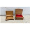 Image 6 : Six Wooden Keepsake Boxes, Cedar Lined, Dovetail, Carved