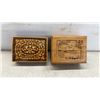 Image 7 : Six Wooden Keepsake Boxes, Cedar Lined, Dovetail, Carved