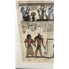 Image 2 : Framed Egyptian Hand-Painted Papyrus Artwork, "Weighing of the Heart" Ceremony, Signed