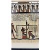 Image 3 : Framed Egyptian Hand-Painted Papyrus Artwork, "Weighing of the Heart" Ceremony, Signed