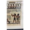 Image 4 : Framed Egyptian Hand-Painted Papyrus Artwork, "Weighing of the Heart" Ceremony, Signed