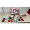 Image 1 : Mattel Barbie Light-Up Bedroom Playset, (Missing a few Pieces, List on Last pic) With 4 Fashion