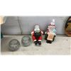 Image 9 : Assorted Christmas Décor Including Wreath, Nativity Scene, Nutcracker, Snowman Candle Holder