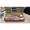 Image 2 : Crown Crest Stainless Cutlery Set, Cut Glass Bowls, Swan Bookends