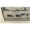 Image 10 : Simon Combes "Sentinels of the Mara" Framed Limited Edition Print, Signed, Numbered 59/450, 21 × 49