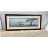 Image 1 : Simon Combes "Sentinels of the Mara" Framed Limited Edition Print, Signed, Numbered 59/450, 21 × 49
