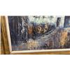 Image 5 : Euro Oil Painting on Canvas, European Village Scene, Signed, R.Morenno, Ornate Gilt Frame With
