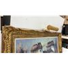 Image 7 : Euro Oil Painting on Canvas, European Village Scene, Signed, R.Morenno, Ornate Gilt Frame With