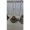 Image 7 : Four Oil Lamps: Wall-Mount Reflector Lamp, Wall-Mount Lamp, Green Base Lamp, and Metal Base Lamp
