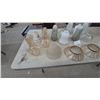 Image 5 : Assorted Glass and Metal Light Shades: Clear, Frosted, White, Amber, and Scalloped
