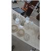 Image 7 : Assorted Glass and Metal Light Shades: Clear, Frosted, White, Amber, and Scalloped
