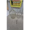 Image 4 : Two Glass Jugs and Two Stoneware pickle Crocks with Lids and Wire Bails