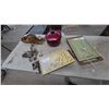 Image 1 : Two Electric Warming Trays, Assorted Silverware, and Macrame Plant Hanger