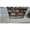 Image 6 : Vintage Button Collection: Multi-Drawer Organizer with Clear Bins and Large Glass Jar of Buttons