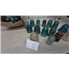 Image 3 : Collection of Glass and Ceramic Insulators, Including Teal, Clear, and Brown Pieces