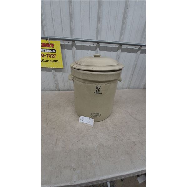 Medalta Potteries Ltd. 5 Imperial Crock with Lid and Handles