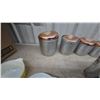 Image 4 : Vintage Copper Top Canister Set, Pyrex Bowls